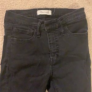 MADEWELL black skinny jeans